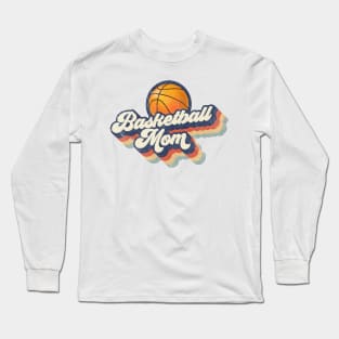 Retro Basketball Mom Mother's Day Long Sleeve T-Shirt